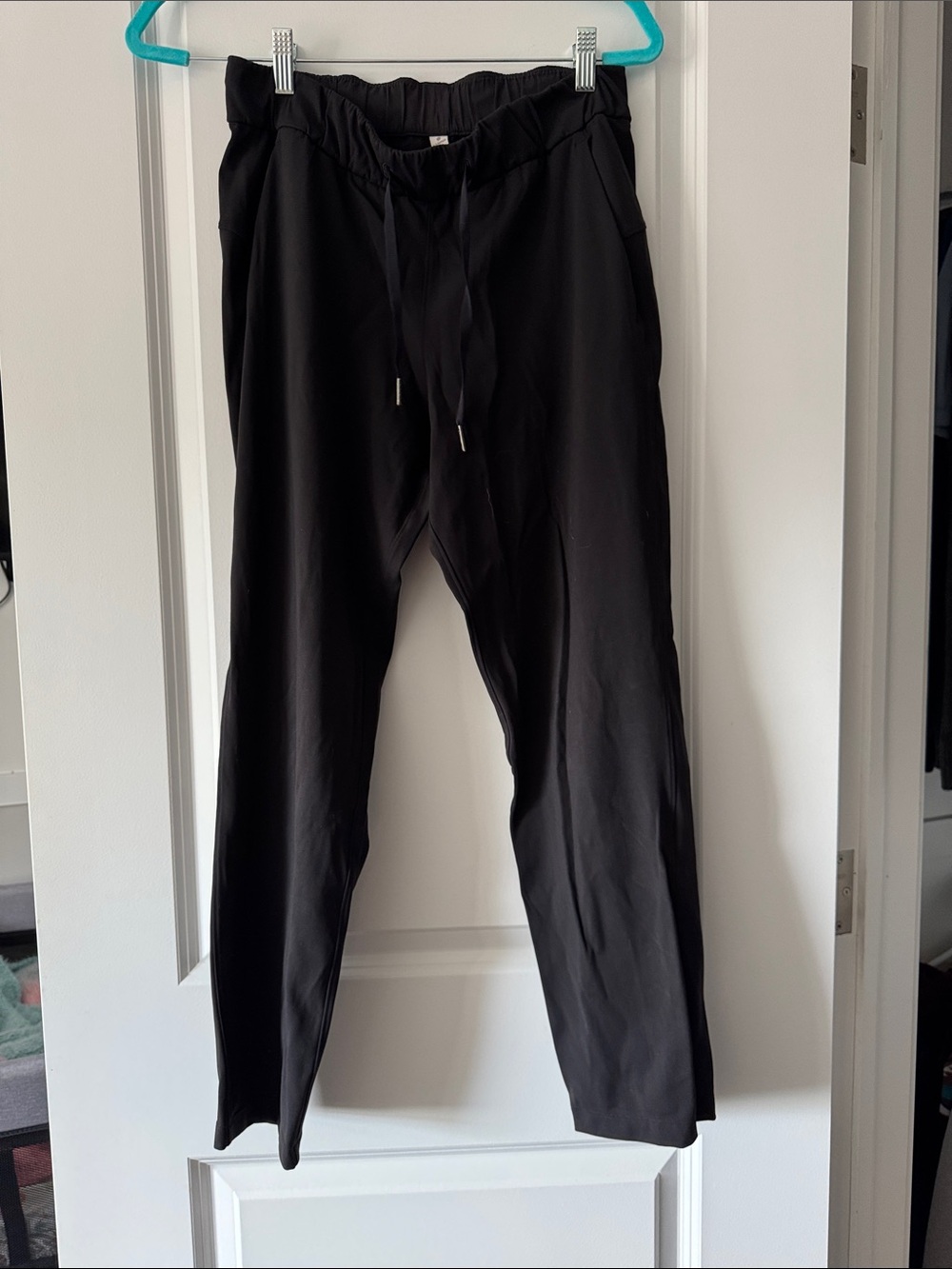 lululemon athletica Black Women's Track Pants with Drawstring Waist